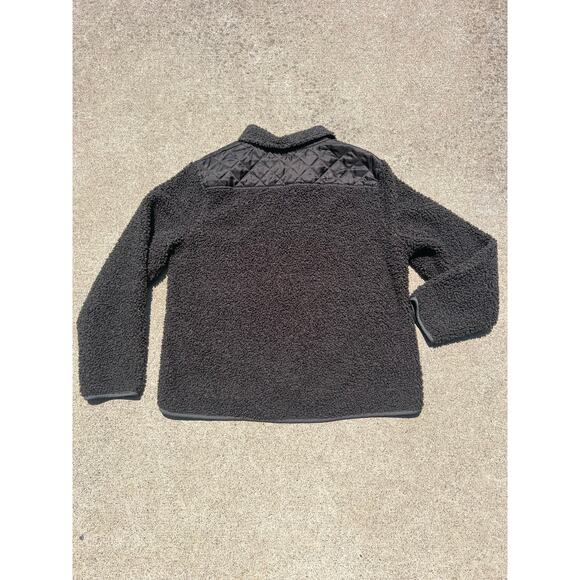 Vintage Natural Reflections Dark Gray Sherpa Full Zip Quilted Jacket Size Large - Picture 6 of 6